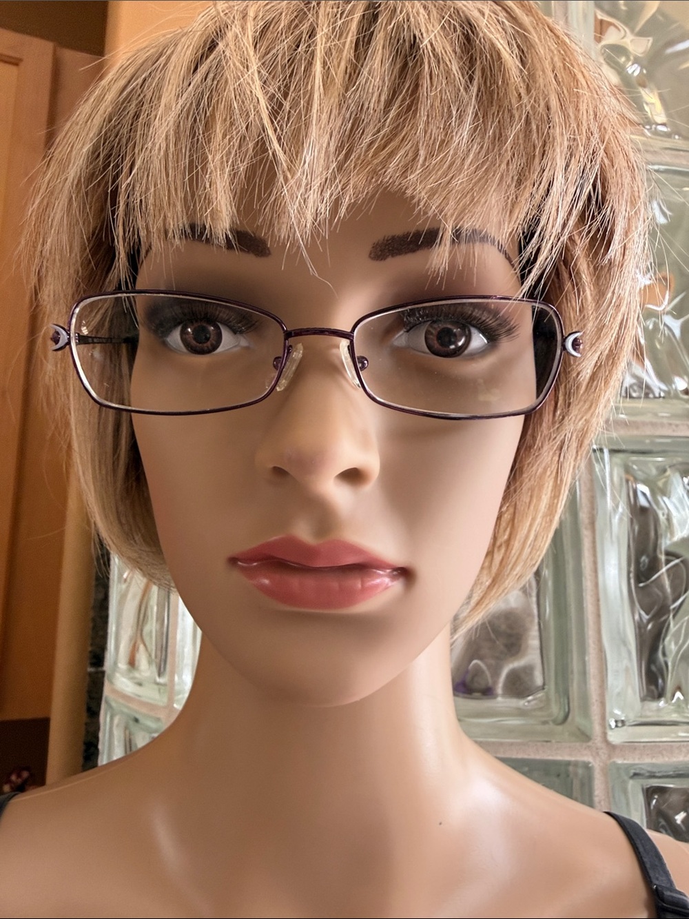 Emilio Pucci Purple Rectangular Metal Women's Glasses
